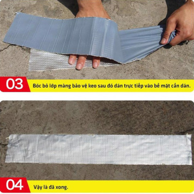 Cuộn băng keo siêu dính chống thấm mọi chất liệu 10cm dài 5m