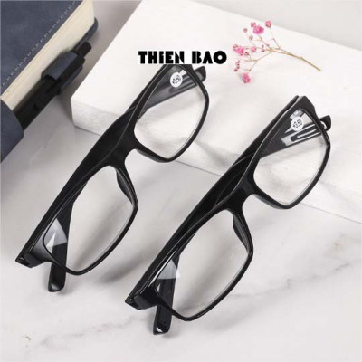 Kính lão thị , viễn thị loại cao cấp Đen Nhám cực đẹp, tròng chuẩn độ NAM NỮ Nhật bản loại I KVD034 hàng đẹp TR90