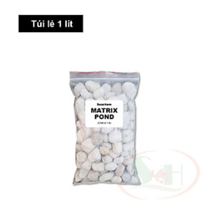 Vật liệu lọc Seachem Pond Matrix 1L, 4L, 20L đá sứ Matrix hạt to lọc nước bể cá tép thủy sinh