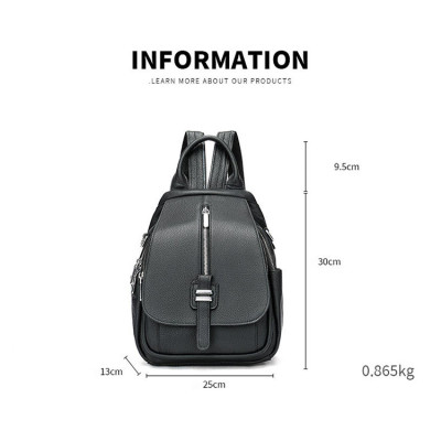 Ba lô nữ da bò đa năng BHM8121 Vừa là balo vừa là túi đeo chéo