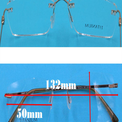 Mắt kính lão ti-tan mạ-vàng không viền 868