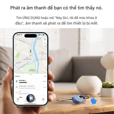 Định vị GPS Hoco E94 chống thất lạc đồ vật hành lý, định vị toàn cầu sử dụng cho iOS - Hàng chính hãng