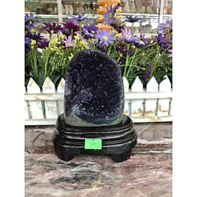 Hang ( Hốc ) phong thủy đá thạch anh tím hút tài lộc 