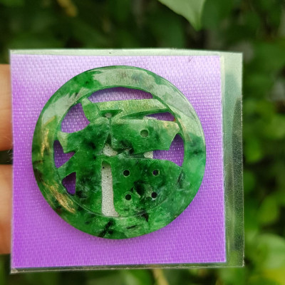 Mặt dây chuyền Chữ Phúc hay Chữ Phước Chất liệu đá cẩm thạch tự nhiên Size đk 31mm x dầy 2mm Anh Chị bọc Vàng lên đeo với dây chuyền của mình vừa đẹp vừa tốt mang chữ Phúc luôn bên mình ý nghĩa phúc đức ạ 