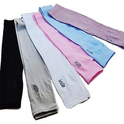 Găng Tay Chống Nắng Xỏ Ngón Thun Lạnh Mát