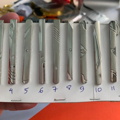 Kẹp cà vạt mạ đính đá dành cho cà vạt nam 8cm GiangPKC