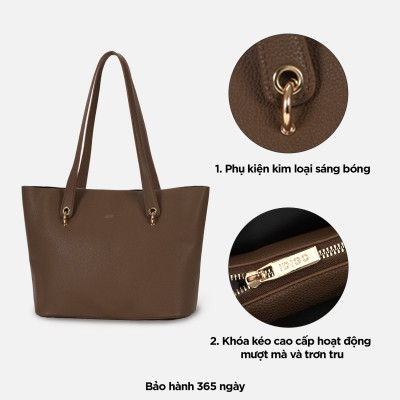 Túi xách nữ đeo vai công sở IDIGO FB2 - 6026, túi đựng tài liệu phom lớn thanh lịch