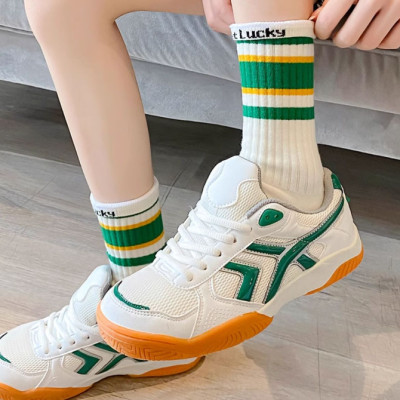 Combo 5 đôi tất nữ mùa thu đông Bluehope Choice CBTV04 cổ cao kẻ sọc nhiều màu