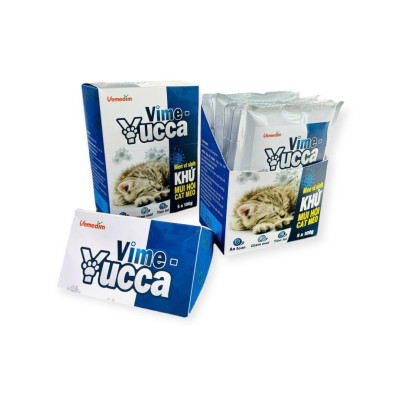 Vime Yucca khử mùi hôi cát mèo (Vemedim, gói 100g)
