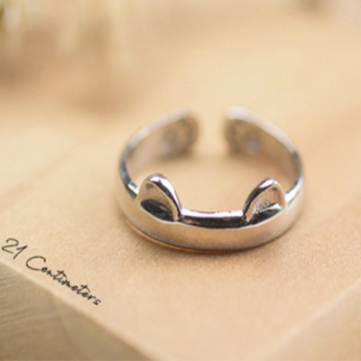 Nhẫn tai mèo vòng mở free size dễ thương cho bạn nữ NN09