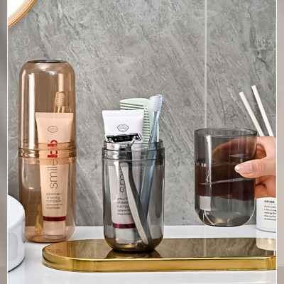 Hộp Đựng Bàn Chải Kem Đánh Răng Có Thể Làm Cốc Nước Súc Miệng Tiện Lợi Đi Du Lịch - Hộp ĐỰng Bàn Chải Du lịch Đa Năng - Hàng Chính Hãng MINIIN