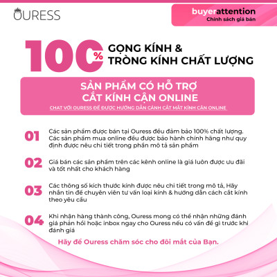 Gọng kính nhựa 86001 thời trang nam nữ cá tính siêu bền OURESS 