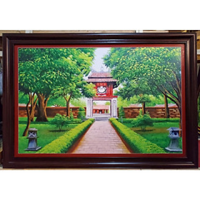 TRANH IN DẦU VĂN MIẾU - QUỐC TỬ GIÁM