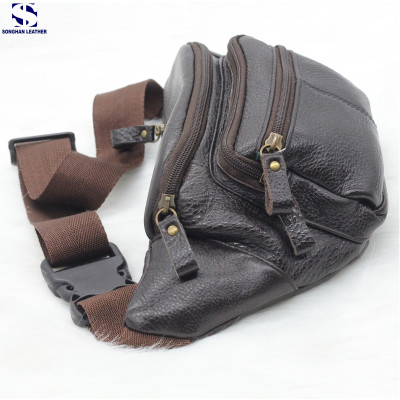 Túi Bao Tử,Túi Đeo Chéo Nam Da Bò Cao Cấp Songhan Leather BM02, Bảo Hành 12 Tháng