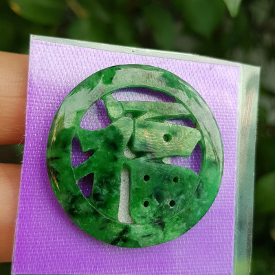 Mặt dây chuyền Chữ Phúc hay Chữ Phước Chất liệu đá cẩm thạch tự nhiên Size đk 31mm x dầy 2mm Anh Chị bọc Vàng lên đeo với dây chuyền của mình vừa đẹp vừa tốt mang chữ Phúc luôn bên mình ý nghĩa phúc đức ạ 