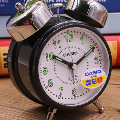 Đồng Hồ Để Bàn Casio TQ-362-1BDF Có Đèn Chuông Báo Thức ( 13.6×10.6×6 cm )