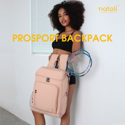 Balo cầu lông thể thao NATOLI đựng giày, đựng vợt cầu lông, chống nước cao cấp BST ProSport Backpack B26