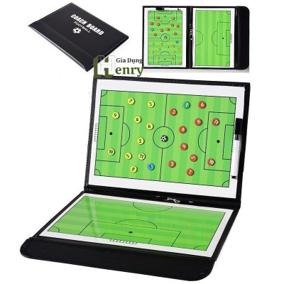 Bảng chiến thuật bóng đá, sa bàn chiến thuật dành cho huấn luyện viên gấp gọn có kèm bút - Henrysa