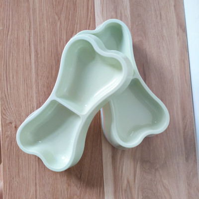 Bát Đôi Cho Chó Mèo Hình Khúc Xương