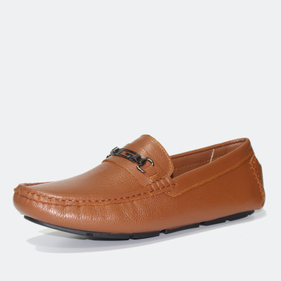 Giày MICHILUX Da Bò Thật Chính Hãng Horse Bit Moccasin CSHM0 Màu Nâu Bò