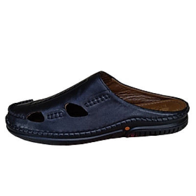 Dép Bít Mũi Nam TiTi ĐÔ Da Bò Thật Cao Cấp GSB20115