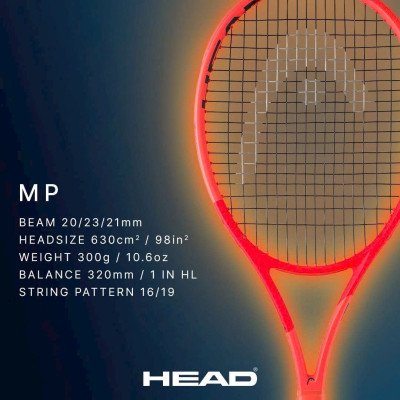 ￼Vợt tennis HEAD Radical MP 2025-300gr (231015)