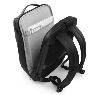 Balo laptop 15” KINGBAG ZELOS thời trang, tích hợp cổng USB đa dụng, vải trượt nước, màu đen - Hàng chính hãng