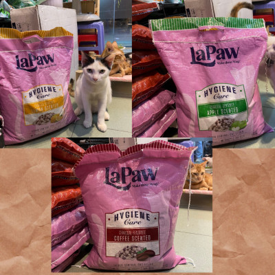 TÚI 10L - CÁT VỆ SINH - ĐẤT SÉT MIX THAN HOẠT TÍNH THƯƠNG HIỆU LAPAW CHO MÈO TÚI 10L - BAO BÌ MỚI