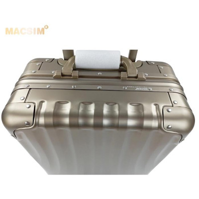 Vali hợp kim nhôm nguyên khối MS1307 Macsim cao cấp màu bạc, màu đen, màu Ti-gold 20inches