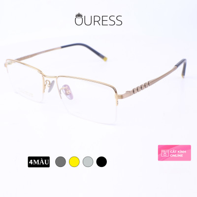 Gọng kính titanium thời trang nam siêu nhẹ siêu bền OURESS sw10002