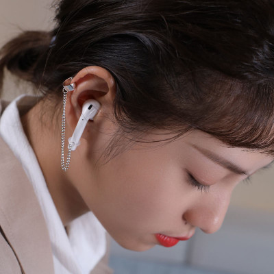 1 Đôi khuyên tai đeo tai nghe airpod phụ kiện đeo tai nghe không dây bluetooth chống rơi rớt thất lạc kẹp vành trên cá tính