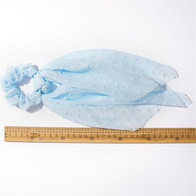 Dây buộc tóc Scrunchies lụa hạt bông dáng dài dễ thương HD79