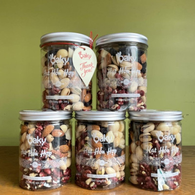 Hạt Hỗn Hợp Oaky 250g (Size Nhỏ) - Nhập Khẩu Mỹ & Úc, Ăn Vặt Healthy, Giàu Dinh Dưỡng