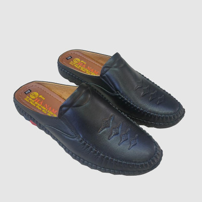 Dép Bít Mũi Nam HÀ NAM Da Bò Thật Cao Cấp GSB20125