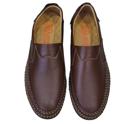 Giày Mọi Nam Da Bò Thật TiTi ĐÔ Cao Cấp GM2066d