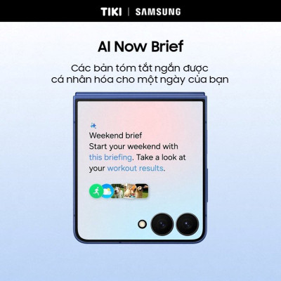 Điện thoại Samsung Galaxy Z Flip7, Điện thoại AI, Màn hình ngoài vô cực 4.1", Camera selfie 50MP, Mỏng nhất - Hàng Chính Hãng