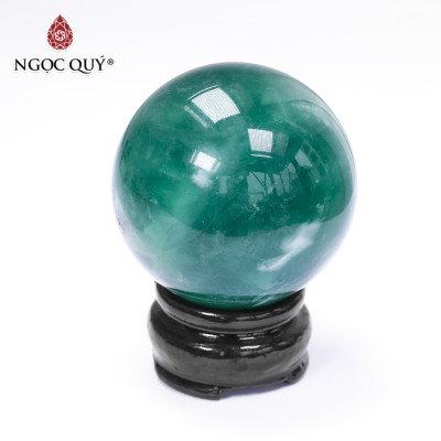 Quả cầu đá Florite mệnh hỏa, mộc - Ngọc Quý Gemstones