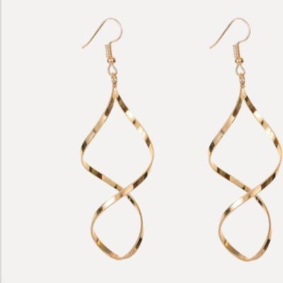 Bông tai nữ dáng dài vặn xoắn BT163