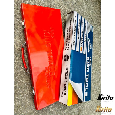 Bộ tuýp khẩu hãng 24 chi tiết hệ 1/2 inch phân phối Kirito chuyên để sửa xe máy, ô tô, máy móc