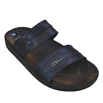 Dép Nam Quai Ngang Da Bò Thật TiTi ĐÔ Cao Cấp DN273d