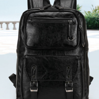 Ba lô da bò nam công suất lớn phong cách châu âu