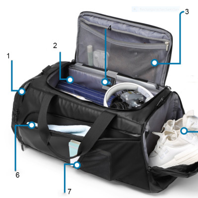 túi xách du lịch thể thao nam kiêm balo du lịch cao cấp phong cách mới(15,6")