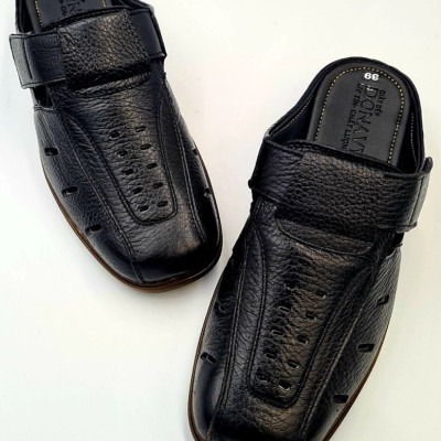 GIÀY LƯỜI NAM DA BÒ 100%, KIỂU SA-BO CAO CẤP, MAY QUAI CHẮC CHẮN, VYFASHION01, THIẾT KẾ THOÁNG KHÍ, ĐI RẤT ÊM CHÂN