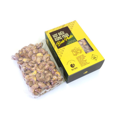 Túi quà tặng HẠT ĐIỀU BÌNH PHƯỚC rang muối vỏ lụa loại A+