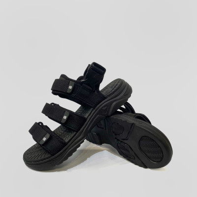 Giày Sandal Nam The Bily 3 Quai Ngang - Màu Đen BL04