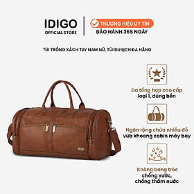 Túi trống xách tay du lịch đa năng chi tiết khoá kéo IDIGO UB2-8001-00