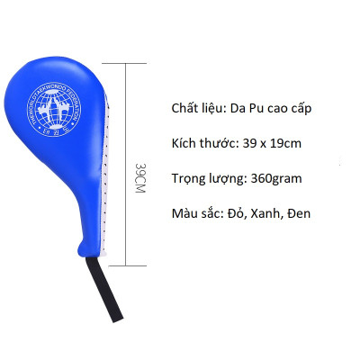 Đích đá Boxing, tập Võ Taekwondo, Vovinam, Karatedo V60 Chính Hãng Amalife (Giá 1 chiếc)