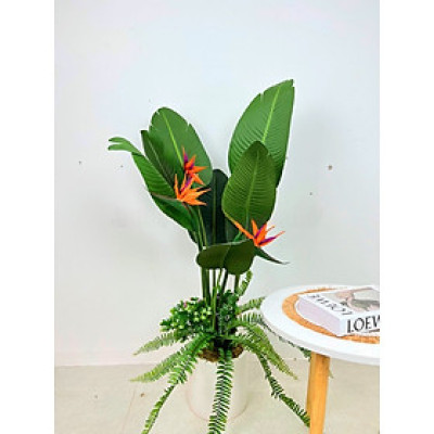 Cây thiên điểu giả - cao 120cm - Cây giả, hoa lụa Decor trang trí nhà cửa