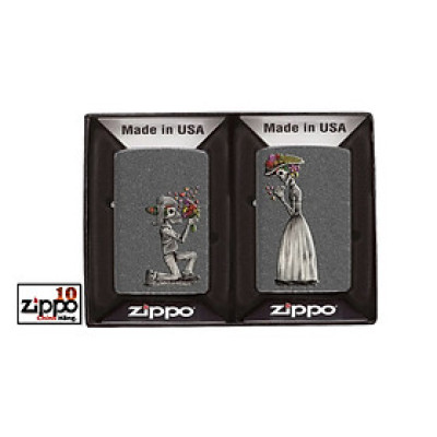 Bật lửa ZIPPO 28987 Iron Stone Couple - Chính hãng 100%