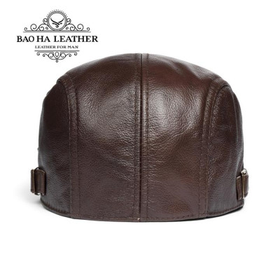 Mũ beret - Nón nồi nam da bò BHY1907 Có điều chỉnh, vừa vòng đầu 54-61cm